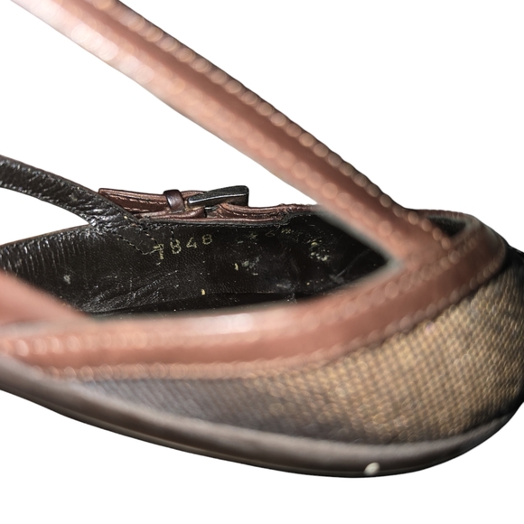 Authentic Vintage Prada Slingback Heels Size 36.5 - Picture 7 of 12